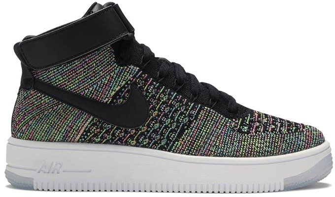 耐吉 Air Force 1 Mid Ultra Flyknit 中幫 板鞋 GS 黑彩編織 Order 耐吉 Air Force 1 Mid Ultra Flyknit 中幫 板鞋 GS 黑彩編織