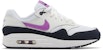 (JR) Nike Air Max 1 'Fuchsia Dream' - Kasut Wanita Warna Ungu Mimpian. FQ8360-100
