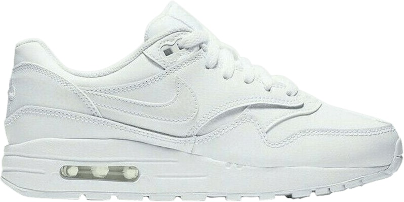 (Youth) Nike Air Max 1 'White Grey' 807605-105 Buy (Youth) Nike Air Max 1 'White Grey' 807605-105