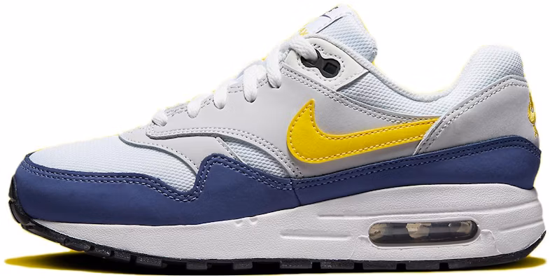 (Youth) Nike Air Max 1 'White Yellow Blue' DZ3307-107 Buy (Youth) Nike Air Max 1 'White Yellow Blue' DZ3307-107