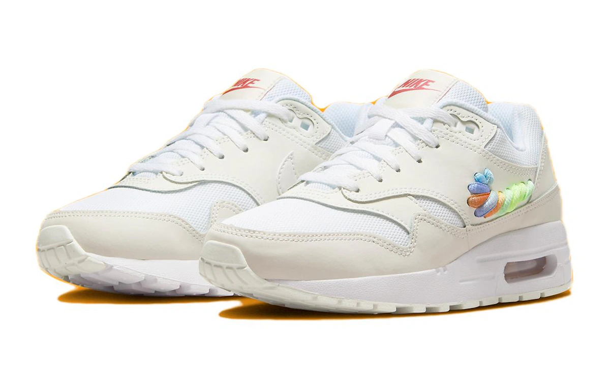 (Youth) Nike Air Max 1 SE 'Rainbow Lace Swoosh' FN4782-100
