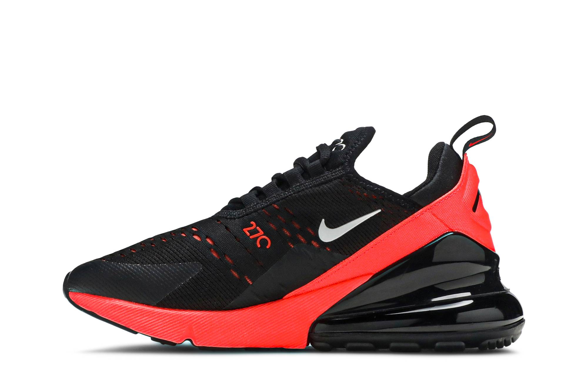 (Youth) Nike Air Max 270 'Black Bright Crimson' 圖 3