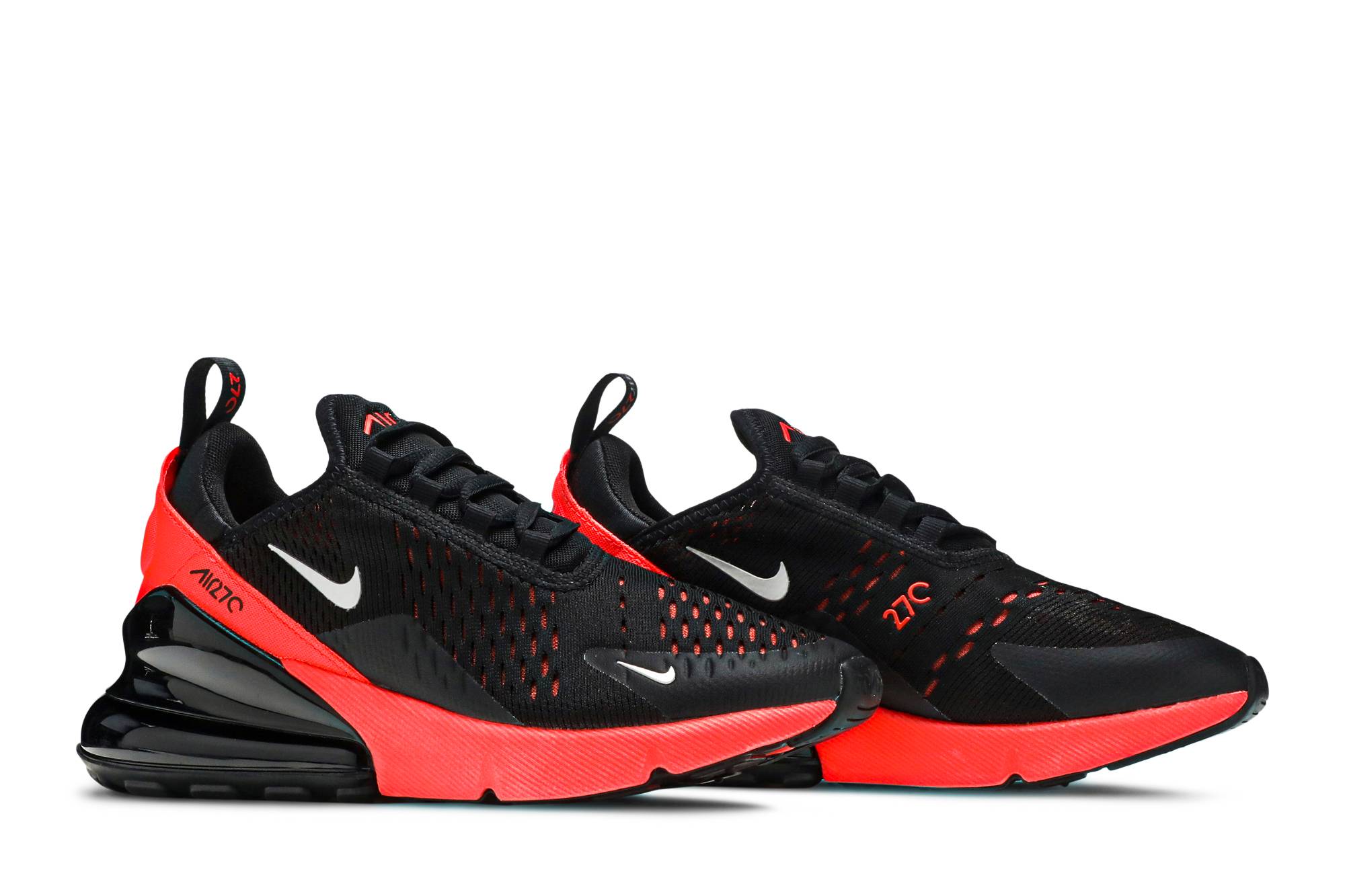 (Youth) Nike Air Max 270 'Black Bright Crimson' 圖 8