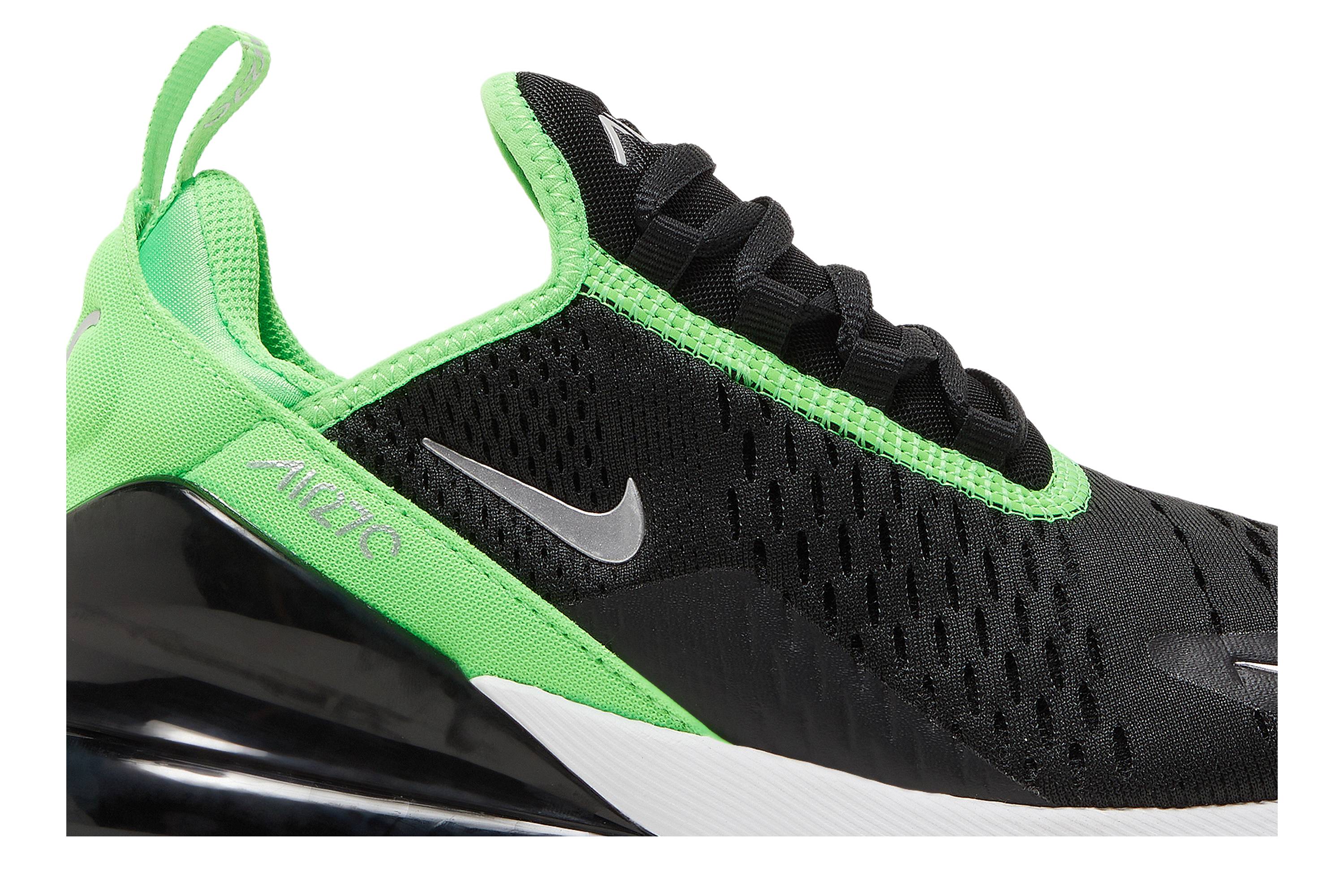 Order (JR) 나이키 에어 맥스 270 '블랙 그린 스트라이크' 943345-021