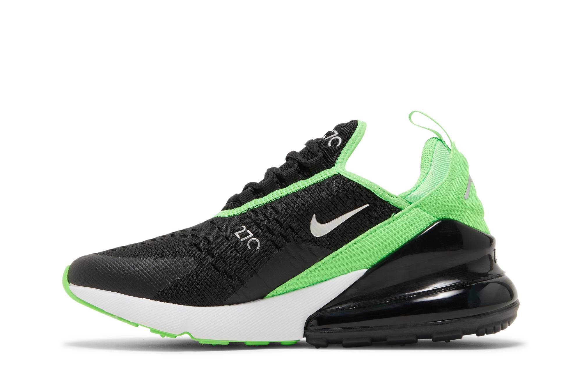 Lookbook (JR) 나이키 에어 맥스 270 '블랙 그린 스트라이크' 943345-021