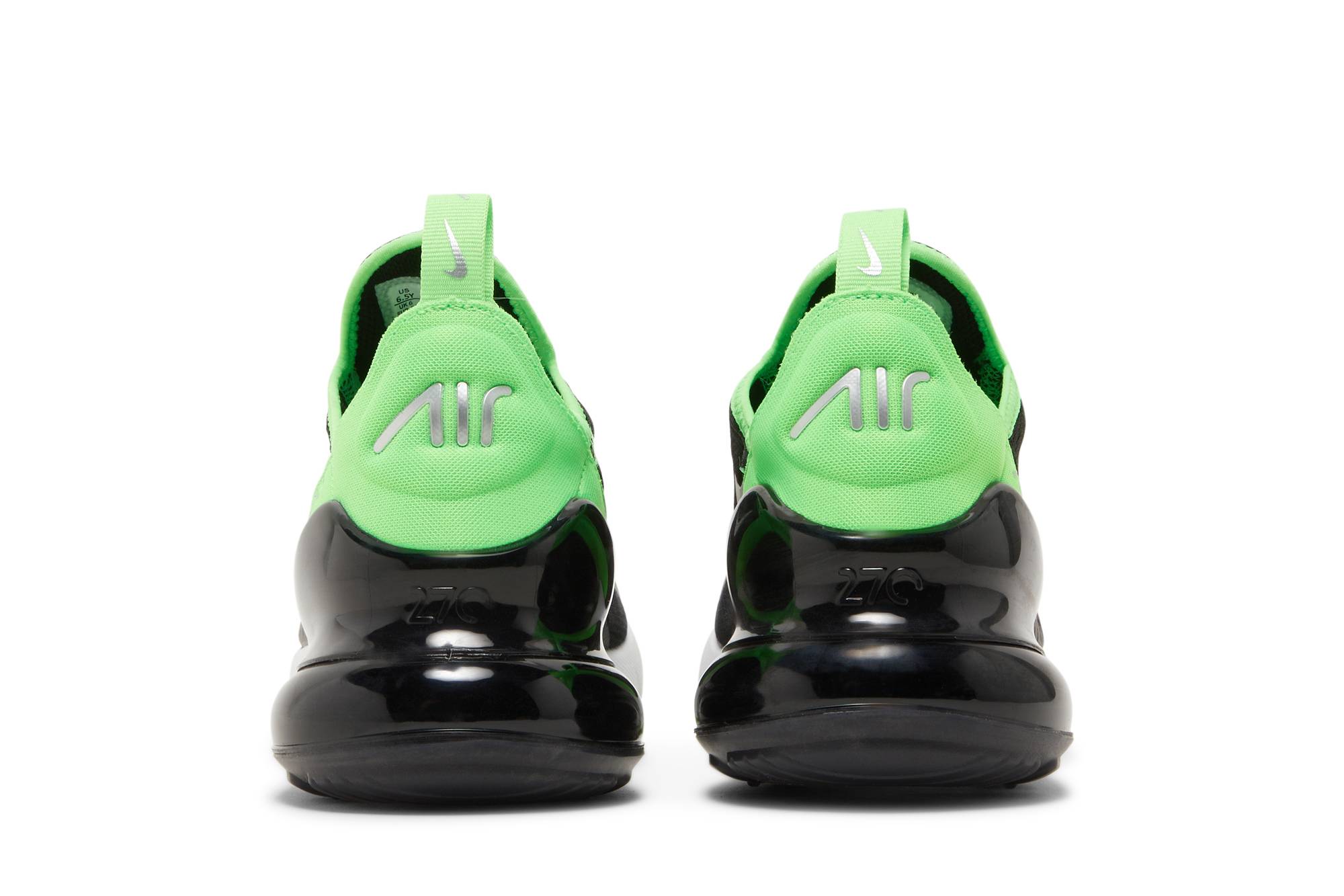 Details for (JR) 나이키 에어 맥스 270 '블랙 그린 스트라이크' 943345-021