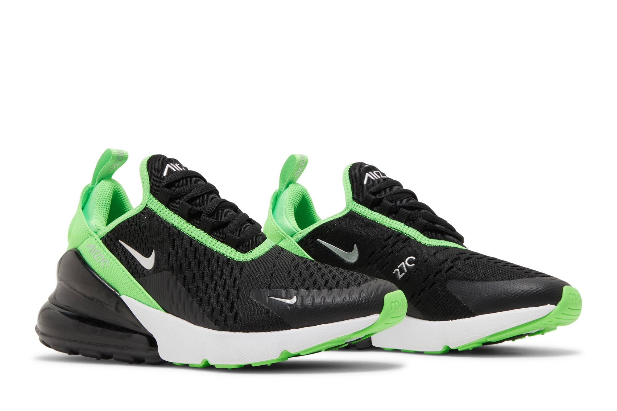 Cheap (JR) 나이키 에어 맥스 270 '블랙 그린 스트라이크' 943345-021