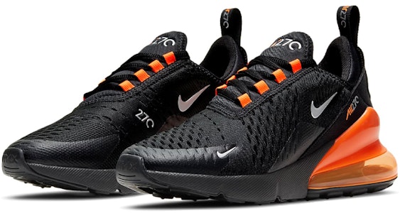 耐吉 Air Max 270 低幫 跑步鞋 GS 黑橙 Lookbook 耐吉 Air Max 270 低幫 跑步鞋 GS 黑橙