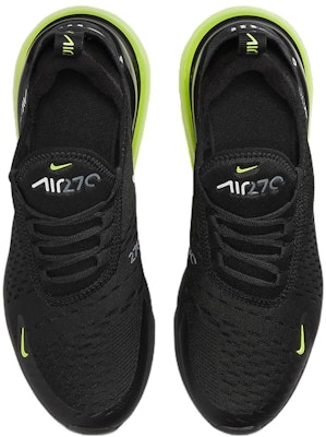 耐吉 Air Max 270 減震防滑 低筒 運動休閒鞋 GS 黑綠 Shop 耐吉 Air Max 270 減震防滑 低筒 運動休閒鞋 GS 黑綠