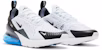 (JR) Nike Air Max 270 'Football Grey Thunder Blue' Lelaki Wanita Terkini Popular 943345-033