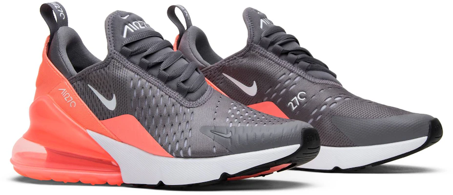Nike Air Max 270 “Gunsmoke“ 低筒 跑步鞋 GS 灰粉橙 Cheap Nike Air Max 270 “Gunsmoke“ 低筒 跑步鞋 GS 灰粉橙