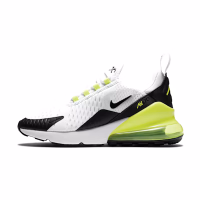 (Youth) Nike Air Max 270 Black/White/Yellow