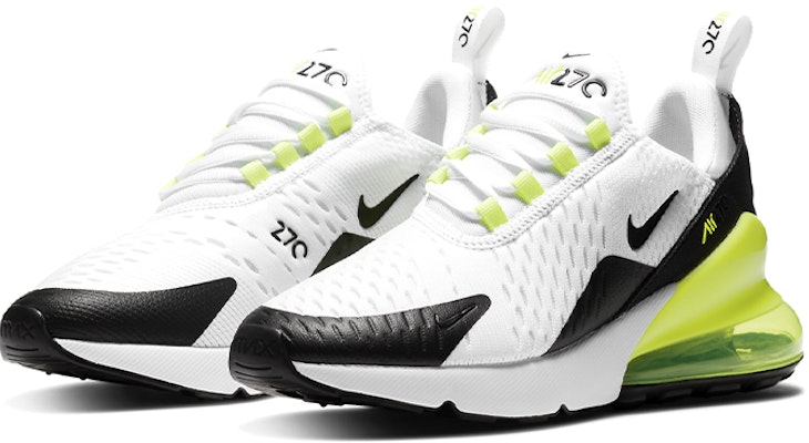 Nike Air Max 270 後座氣墊 低筒 跑步鞋 GS 黑白黃 Lookbook Nike Air Max 270 後座氣墊 低筒 跑步鞋 GS 黑白黃