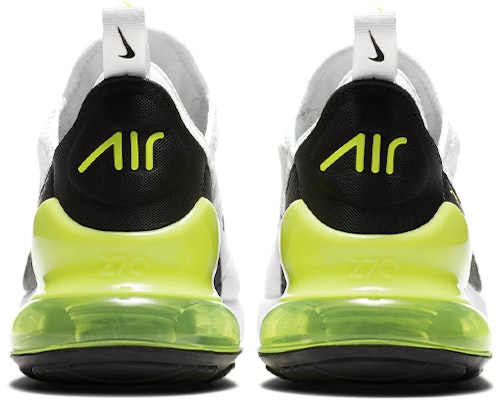 Nike Air Max 270 後座氣墊 低筒 跑步鞋 GS 黑白黃 Shop Nike Air Max 270 後座氣墊 低筒 跑步鞋 GS 黑白黃