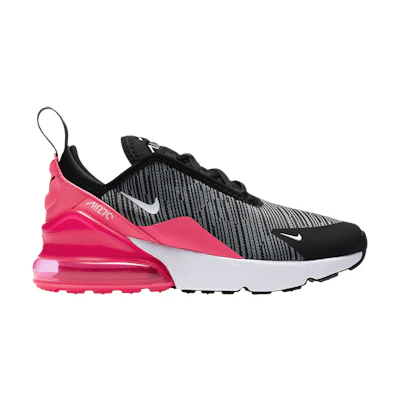 (Youth) Nike Air Max 270 Knit Jacquard 'Black Racer Pink'