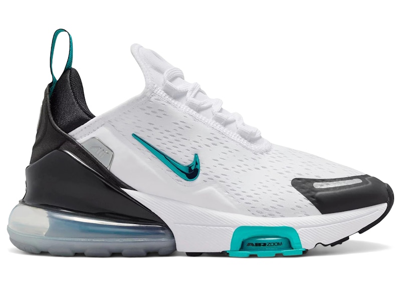 (Youth) Nike Air Max 270 Premium 'White Black Metallic Silver' IQ3464-104