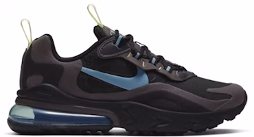 (Youth) Nike Air Max 270 React 'Black Cerulean' BQ0103-012 (Youth) Nike Air Max 270 React 'Black Cerulean' BQ0103-012