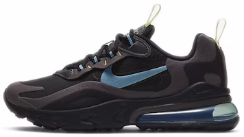 (Youth) Nike Air Max 270 React 'Black Cerulean' BQ0103-012 (Youth) Nike Air Max 270 React 'Black Cerulean' BQ0103-012