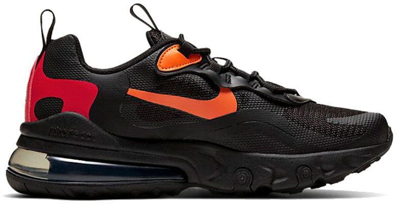 (JR) 耐克Air Max 270 React '黑色熔岩橙' CV9638-001 Order (JR) 耐克Air Max 270 React '黑色熔岩橙' CV9638-001