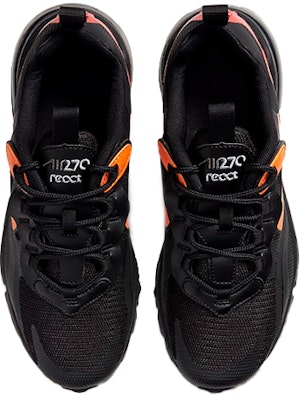 (JR) 耐克Air Max 270 React '黑色熔岩橙' CV9638-001 Shop (JR) 耐克Air Max 270 React '黑色熔岩橙' CV9638-001