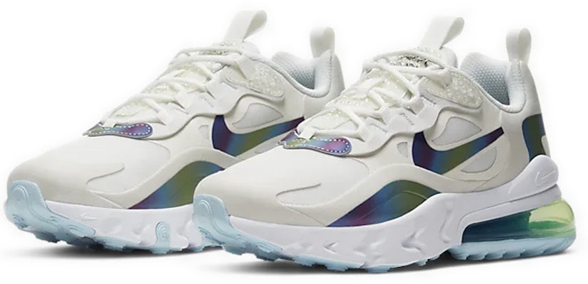 Nike Air Max 270 React 氣泡 低筒 跑步鞋 GS 藍綠 Lookbook Nike Air Max 270 React 氣泡 低筒 跑步鞋 GS 藍綠