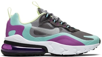 (Youth) Nike Air Max 270 React 'Gunsmoke Aurora Violet' BQ0103-007 (Youth) Nike Air Max 270 React 'Gunsmoke Aurora Violet' BQ0103-007