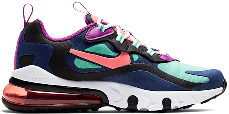 (Youth) Nike Air Max 270 React 'Kinetic Green Blue Ember' BQ0103-402 Order (Youth) Nike Air Max 270 React 'Kinetic Green Blue Ember' BQ0103-402