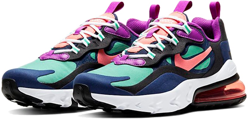 (Youth) Nike Air Max 270 React 'Kinetic Green Blue Ember' BQ0103-402 Lookbook (Youth) Nike Air Max 270 React 'Kinetic Green Blue Ember' BQ0103-402