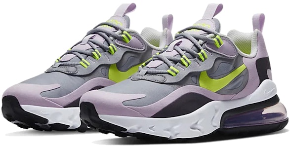 Nike Air Max 270 React 低筒 跑步鞋 GS 冰淡紫 Lookbook Nike Air Max 270 React 低筒 跑步鞋 GS 冰淡紫