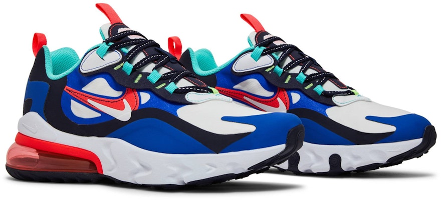 Nike Air Max 270 React (GS) 白藍紅 Cheap Nike Air Max 270 React (GS) 白藍紅