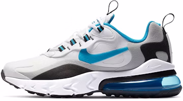 (Youth) Nike Air Max 270 React 'White Laser Blue' BQ0103-106 (Youth) Nike Air Max 270 React 'White Laser Blue' BQ0103-106