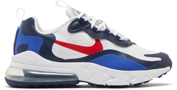 (JR) Nike Air Max 270 React 'Putih Midnight Navy Merah' CZ5582-100 Buy (JR) Nike Air Max 270 React 'Putih Midnight Navy Merah' CZ5582-100