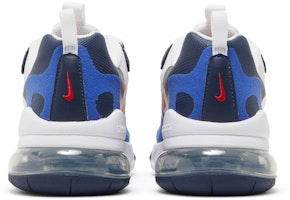 (JR) Nike Air Max 270 React 'Putih Midnight Navy Merah' CZ5582-100 Details for (JR) Nike Air Max 270 React 'Putih Midnight Navy Merah' CZ5582-100