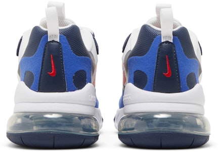 (JR) Nike Air Max 270 React 'Putih Midnight Navy Merah' CZ5582-100 Details for (JR) Nike Air Max 270 React 'Putih Midnight Navy Merah' CZ5582-100