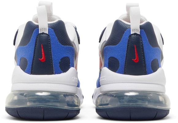 Nike Air Max 270 React 低幫 跑步鞋 GS 紅藍白 Details for Nike Air Max 270 React 低幫 跑步鞋 GS 紅藍白