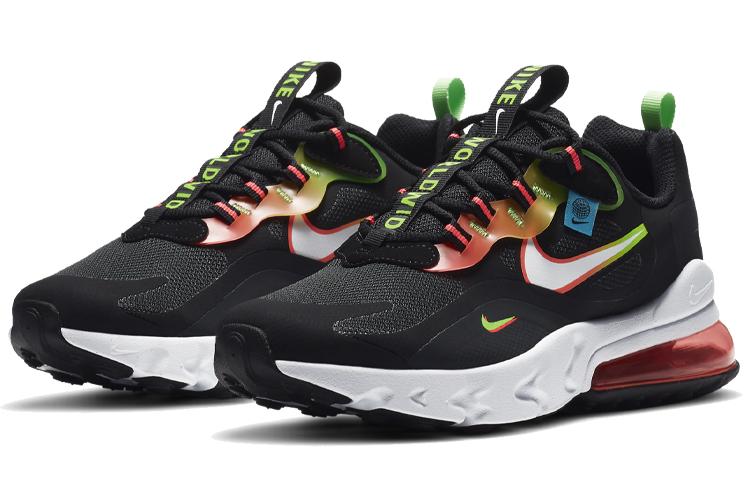 (Youth) Nike Air Max 270 React 'Worldwide Pack - Black' 圖 3
