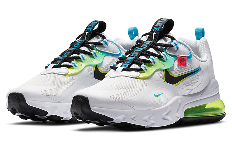 (Youth) Nike Air Max 270 React 'Worldwide Pack - White' 圖 3