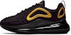 (JR) Nike Air Max 720 'Hitam Emas Metalik' AQ3196-014