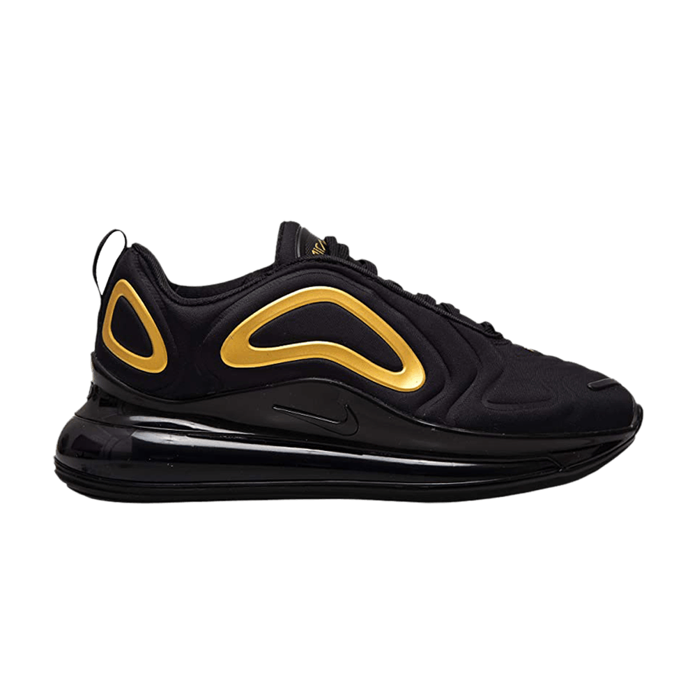 Buy Youth Nike Air Max 720 Black Metallic Gold AQ3196 014 Novelship