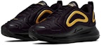 Order (JR) Nike Air Max 720 'Hitam Emas Metalik' AQ3196-014