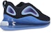 (JR) Nike Air Max 720 'Obsidian Royal Pulse' dalam warna Obsidian & Royal Pulse. AQ3196-401
