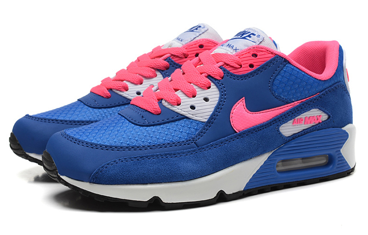 Lookbook Nike Air Max 90 低筒 跑步鞋 GS 藍粉