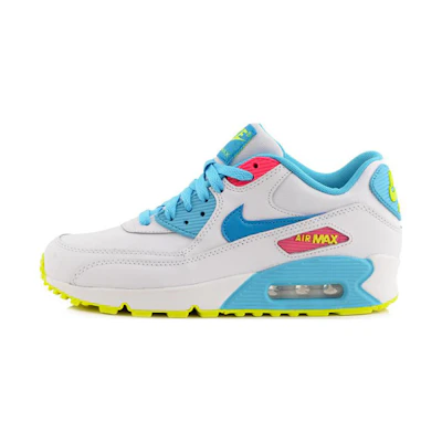 (Youth) Nike Air Max 90 2007 'White Blue Lagoon'