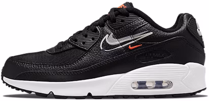 (Youth) Nike Air Max 90 'Black Bright Crimson' DO6489-001 (Youth) Nike Air Max 90 'Black Bright Crimson' DO6489-001
