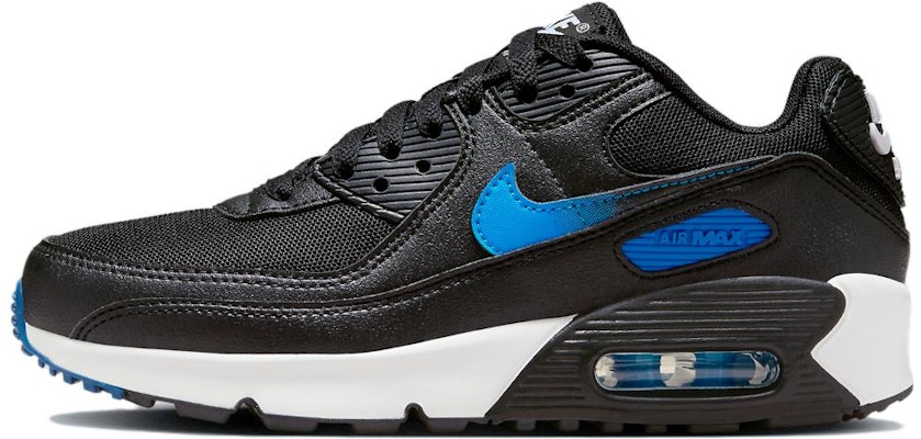 (JR) Nike Air Max 90 'Hitam Biru Foto' FZ4355-001 Buy (JR) Nike Air Max 90 'Hitam Biru Foto' FZ4355-001