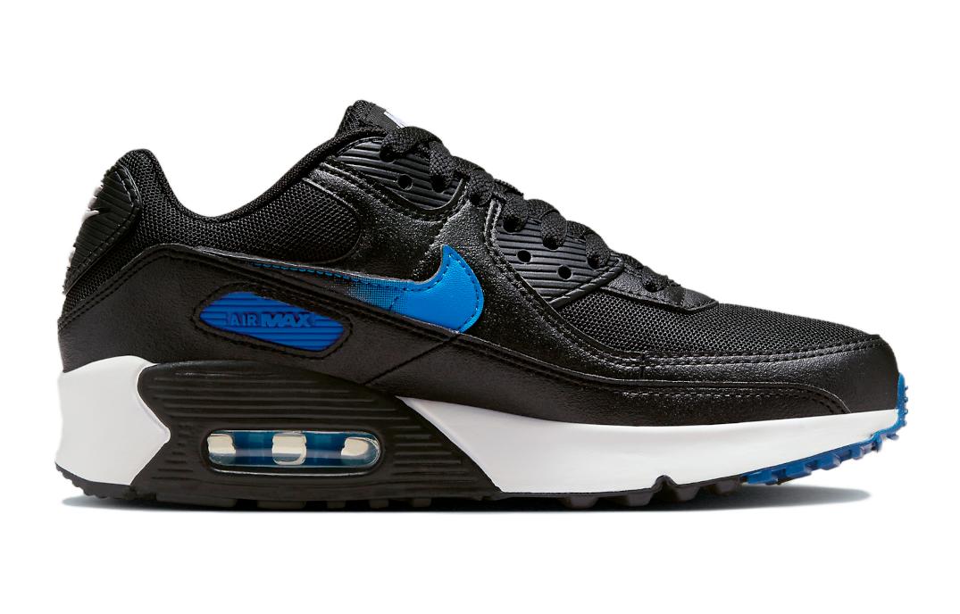 Order (JR) Nike Air Max 90 'Hitam Biru Foto' FZ4355-001