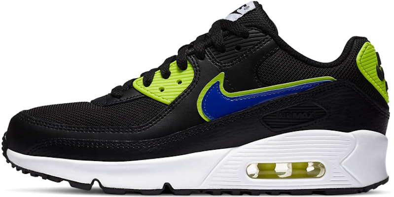 (JR) Nike Air Max 90 'Negro Volt Azul Racer' DA4670-001 Buy (JR) Nike Air Max 90 'Negro Volt Azul Racer' DA4670-001