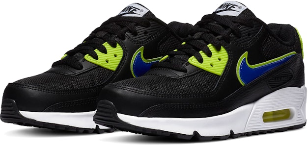 (JR) Nike Air Max 90 'Hitam Volt Biru Racer' DA4670-001 Lookbook (JR) Nike Air Max 90 'Hitam Volt Biru Racer' DA4670-001