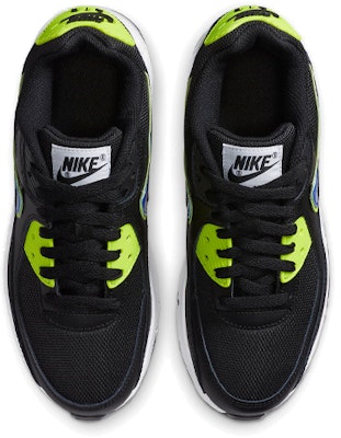 (JR) Nike Air Max 90 'Negro Volt Azul Racer' DA4670-001 Shop (JR) Nike Air Max 90 'Negro Volt Azul Racer' DA4670-001