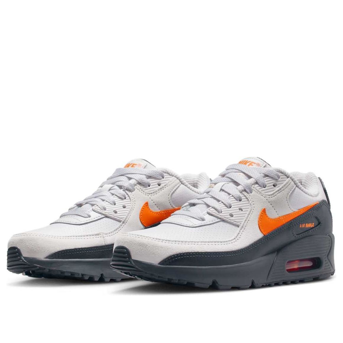 Shop (JR) Nike Air Max 90 全灰 橘安全色 經典款 IF2623-003